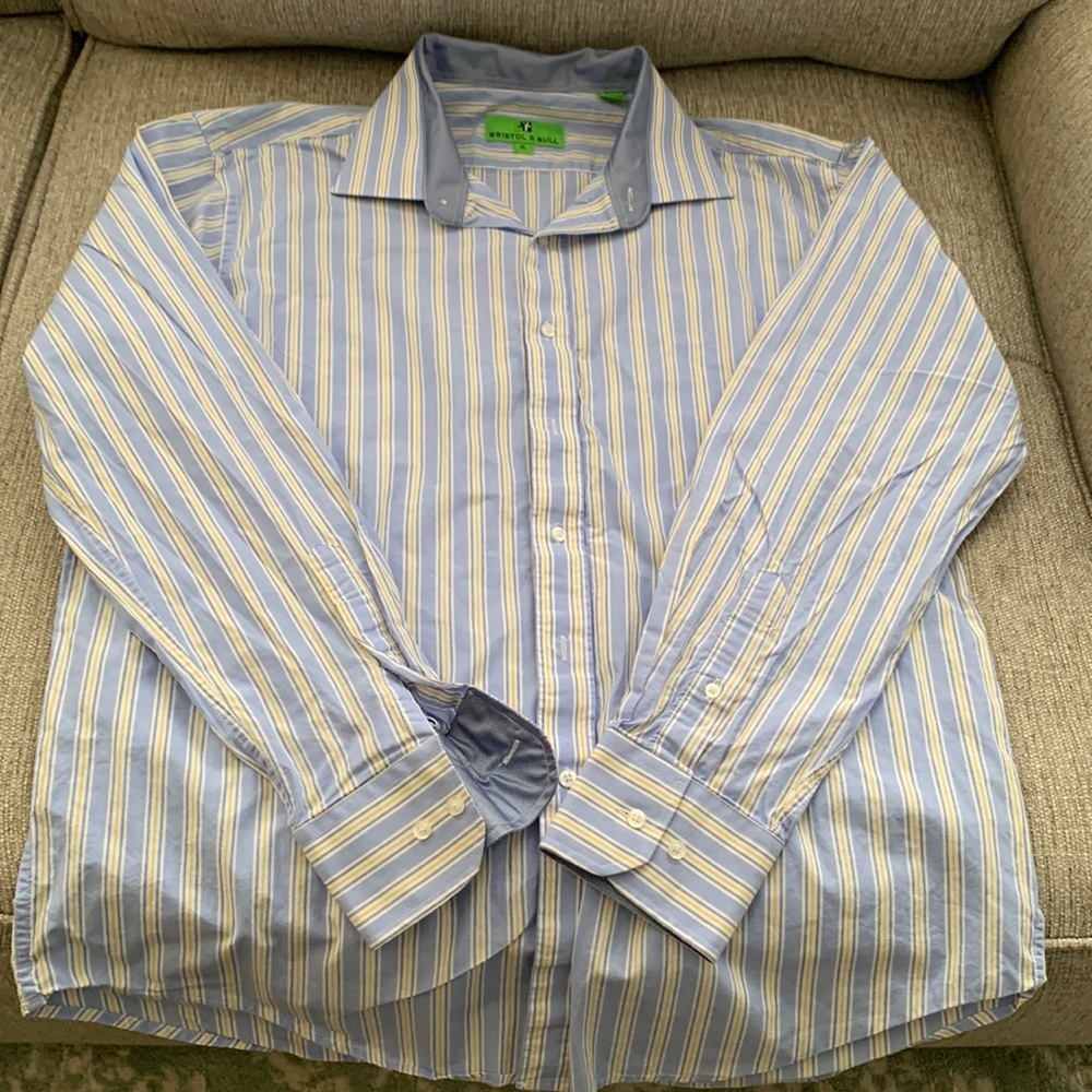 Bristol & Bull Men's Long Sleeve Dress Shirt